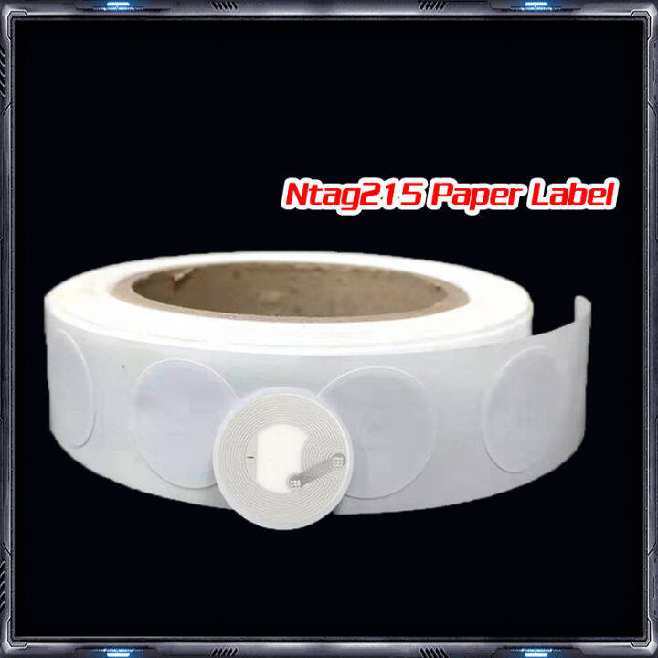 Ntag215 Paper Label Circle Kartu Koin 25mm Programmable NFC 13.56 Mhz Amiibo Nintendo Sticker ...
