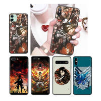 163NO Anime Attack on Titan อ่อนนุ่ม Black ซิลิโคน ปก หรับ iPhone XR 7 6s 6 11 5s XS 5 8 SE Max Plus X Pro เคสโทรศัพท์