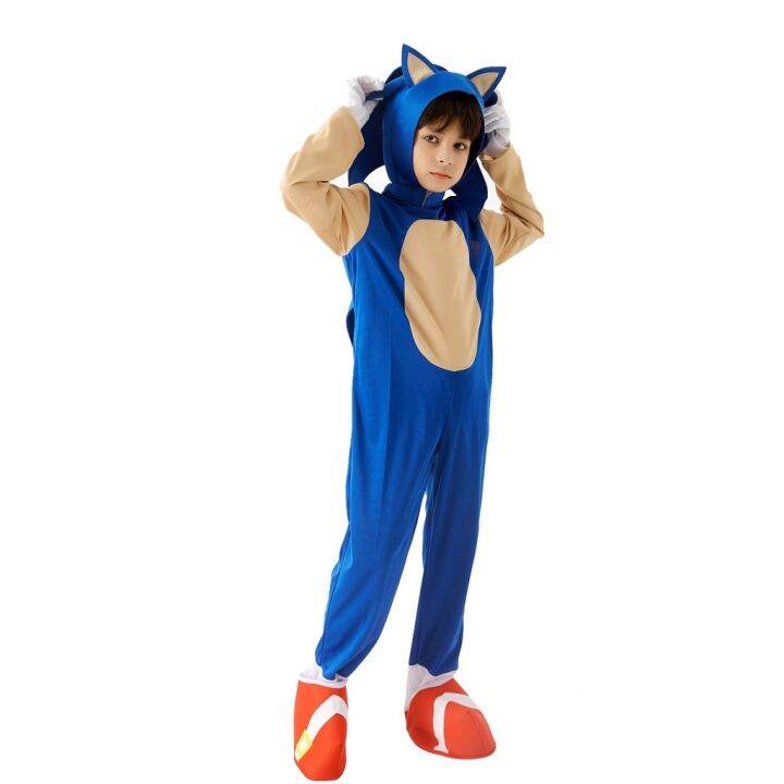 Halloween Costume Hedgehog Blue Sonic Supersonic Performance 