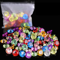 Creamnin 60pcs Diving Gems Toys Acrylic Fake Diamond Pool Gems ฤดูร้อนของเล่นว่ายน้ำสำหรับเด็ก