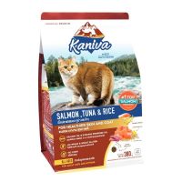 Kaniva Salmon อาหารคานิว่า สูตรเนื้อปลาแซลมอน ทูน่า และข้าว 380 g.