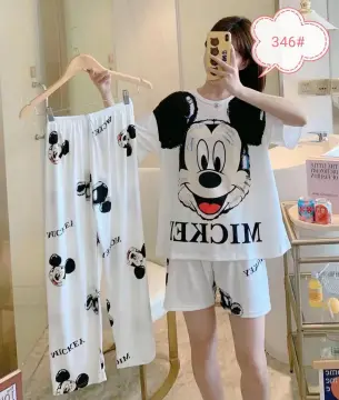 Women Cotton Sleepwear Cartoon Characters Pajama Terno Set