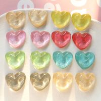 5pcs Color Love Heart-shaped Ripple Heart-shaped Resin Fridge Magnet Home Decore Magnet for Fridge Decor