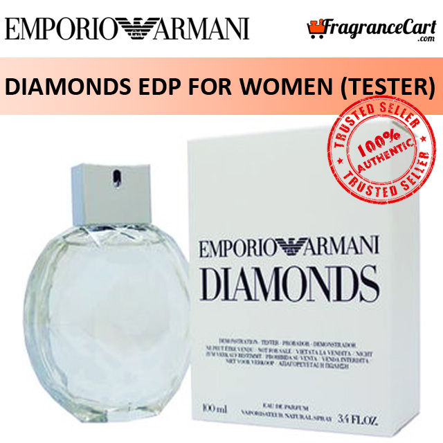 Emporio Armani Diamonds Edp For Women (100Ml Tester) Eau De Parfum Giorgio  Diamond Silver [Brand New 100% Authentic Perfume/Fragrance] | Lazada  Singapore