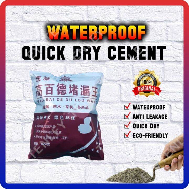 WaterProof Cement 3 Mins Quick Dry Simen Kalis Air Cepat Kering 1Kg