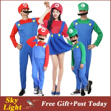 Enfant Film Super Mario Bros Princesse Peach Robe Cosplay Costume