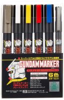 GUNDAM MARKER BASIC SET 6 COLORS เครื่องมือ อุปกรณ์ต่อโมเดล กันดั้ม กันพลา