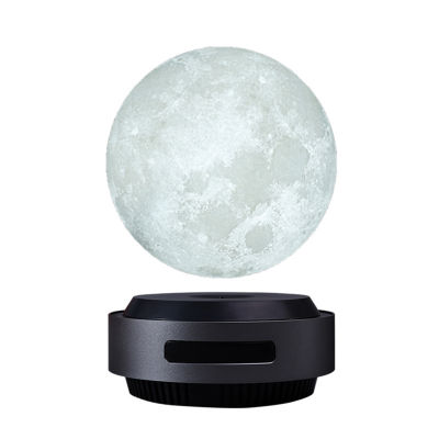 โคมไฟลอยตัวลอยตัวแบบแม่เหล็กไฟไฟ Led กลางคืนพิมพ์3d โรแมนติกโคมไฟรูปดวงจันทร์หมุนได้สำหรับการตกแต่งบ้าน