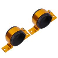 2PCS Gold 60Mm Fuel Pump Single Mount Bracket Fuel Filter External Bracket Clamp Cradle for 044 380LPH 300LPH