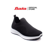 Bata บาจา รองเท้า Slip on รองเท้าแบบสวม รองเท้าใส่เดิน Walking shoes ผ้าถัก knit นุ่ม ใส่สบาย ระบายอากาศได้ดี สำหรับผู้หญิง  รุ่น Jason สีดำ 5596145