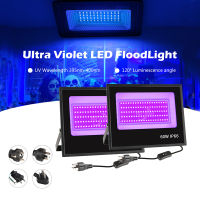 LED UVBlack ไฟกลางคืนสำหรับพรรคบาร์ดีเจ Floodlight แสงยูวีกลางแจ้งกันน้ำ IP66บ่มเรืองแสงภาพจิตรกรรมฝาผนังแสง30วัตต์60วัตต์120วัตต์