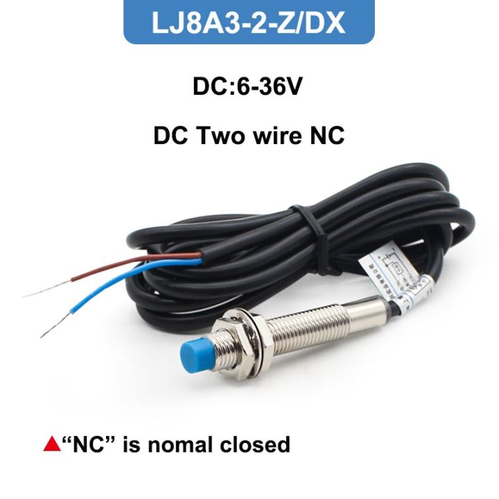 lj8a3-2ระยะตรวจจับ2มม-หรือสามหรือสี่สาย-npn-pnp-ไม่มีเอ็นซีเซ็นเซอร์สวิทช์ตัวเหนี่ยวนำโลหะ