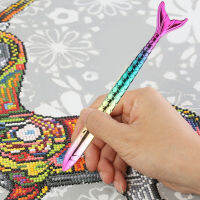 Fish Tail 5Dภาพวาดเพชรปากกาลูกลื่นDIY Pick Up Rhinestonesเครื่องมือ