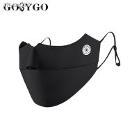 GOBYGO Sun Protection 3D Face Mask Cycling Ice Silk Anti-UV Breathable Bandana Hunting Running Sports Mask Scarf Women