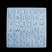 ใสซิลิโคนแม่พิมพ์ดอกไม้เรซิ่นตกแต่งหัตถกรรม Diy จดหมายและจำนวนแม่พิมพ์อีพ็อกซี่เรซิ่นแม่พิมพ์สำหรับเครื่องประดับ