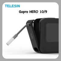 TELESIN ฝาครอบแบต Gopro 9 10 11 ฝาครอบแบตเตอรี่ ฝาแบต Gopro9  Battery Removable Cover ฝาปิดแบตแบบมีช่องชาร์จแบตได้ ฝาปิดแบต Gopro10 Gopro11