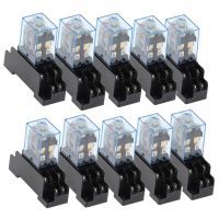 10ชุดรีเลย์ DC 12V 24V 36V 48V 110V 220V รีเลย์ Daya Kumparan LY2NJ DPDT 8 Pin HH62P JQX-13F ด้วยราคาถูก