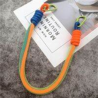 ☜ Lanyard Contrasting Colors Lanyards Fluorescent Mesh Landyard Personality Bag Strap Trousers Decoration Accessories Lanyards