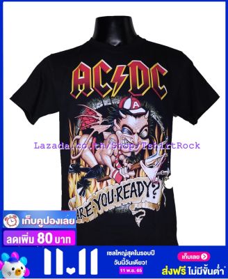 เสื้อวง AC/DC เอซี/ดีซี ไซส์ยุโรป เสื้อยืดวงดนตรีร็อค เสื้อร็อค  ADC1015 ส่งจาก กทม.