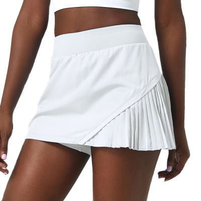 CUGOAO Women Sports Tennis Skirts Rose Red Fitness Shorts High Waist Athletic Running Short Pleated Sport Skort Golf Sportswear