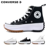 Run Star Hike Black and White Thick Bottom Increased Canvas Shoes 166800C 166799C