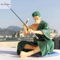 รูปปั้นมาร์เกจากญี่ปุ่นตำแหน่งการนั่งสูง17ซม. รูปปั้นอะนิเมะ Zoro ฟิกเกอร์ PVC หุ่นฟิกเกอร์แอคชันโซโลของเล่นโมเดล