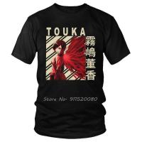 Tokyo Ghoul Touka Kirishima T-Shirt Men Novelty T Shirt Cotton Japanese Anime Manga Tshirt Cool Tees Tops Harajuku Streetwear