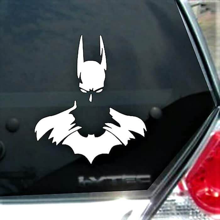 Cutting Sticker Mobil Batman Siluet 15cm Stiker Kaca Mobil Stiker Mobil ...