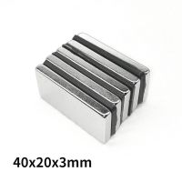 5-50PCS 40X20x3 Block Powerful Search Magnet Thickness 3Mm Neodymium Magnet 40X20x3mm Strong Permanent Magnet Sheet 40*20*3