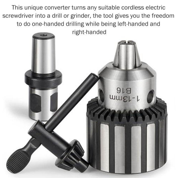 heavy-duty-tool-mini-replacement-part-converter-keyless-electric-grinder-durable-quick-change-steel-professional-accessories-drill-chuck