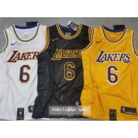 ยอดนิยม ขายดี NBA JERSEY2021-2022 SEASON LOS ANGELES LAKERS 6 LEBRON JAMES SWINGMAN JERSEY/UNISEX2021-2022 ใหม่ เสื้อแขนสั้น ปักลาย 6 JAMES JERSEY DFcabb00LCbhee61