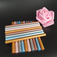 25 Pcs Pearl Luster Hot Melt Glue Stick โลหะสีทองและเงิน Cherry Blossom Powder กระเบื้อง Blue Rose กาวใช้กับปืนกาว-iofs03 store