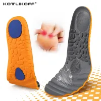 KOTLIKOFF Sports Insoles For Shoes Sole Deodorant Breathable Cushion Running Insoles For Feet Non-Slip Massage Orthopedic Insole