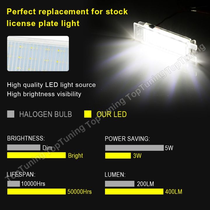 ไฟโคมไฟแผ่นตัวเลขป้ายทะเบียน-led-สองชิ้นสำหรับเชฟโรเลตคามาโร14-17มาลิบู13-15โวลต์11-15ข้อผิดพลาดรถฟรี