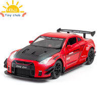 ToyClub Gtr อัลลอยด์1:24รถจำลองแสงของเล่นที่มีเสียงสำหรับ Kado Ulang Tahun