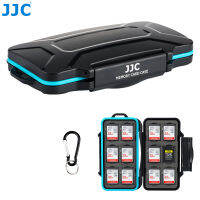 JJC 24 สล็อตแบบพกพา CFexpress ประเภท A เคสการ์ดหน่วยความจำที่ใส่การ์ด SD สำหรับกล้อง Sony A7S III พร้อมเบาะฟองน้ำด้านในและแหวนซีลซิลิโคนเพื่อการปกป้องที่ดีเปลือกวัสดุ ABS