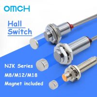 OMCH สวิทช์ฮอลล์ NJK-5002ความใกล้ชิดแม่เหล็กเหนี่ยวนำเซ็นเซอร์ขั้วโลก M8/M12ปกติเปิด/ปิด24V ฮอลล์ผลเซนเซอร์พร็อกซิมิตี