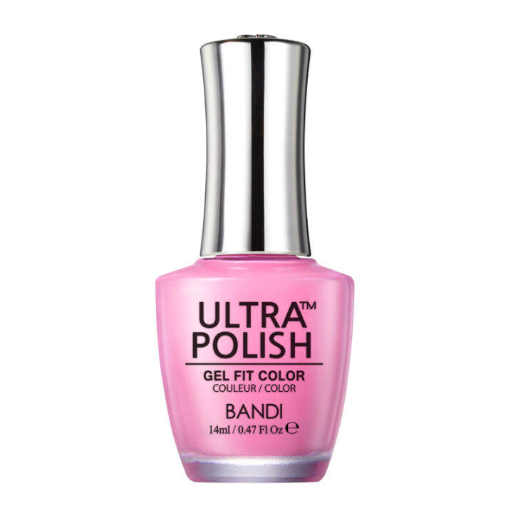 ยาทาเล็บกึ่งเจล-ultra-polish-up109-funky-lip-pink