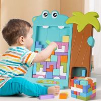 blg Montessori STEM Educational Toy Blocks Puzzle Brain Teasers Toy Tangram Russian Blocks Puzzle Disentanglement Puzzle 【JULY】