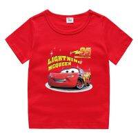 เด็กเสื้อผ้าเด็กเสื้อยืดรถยนต์ Lightning Mcqueen 95งานเลี้ยงวันเกิดเสื้อผ้าเสื้อยืดวันเกิดการ์ตูนท็อปส์เสื้อแขนสั้นผ้าฝ้ายเด็กเสื้อผ้าสำหรับ1 2 3 4 5 6 7 8ปี