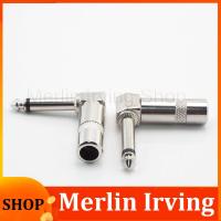 Merlin Irving Shop 1/4 Inch 6.35mm 6.5mm male to female L-shape Jack Right Angle Male Mono Plug Connector For Guitar Audio