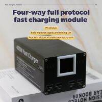 400W เครื่องชาร์จตั้งโต๊ะ1.54นิ้วจอสี QC SCF FCP ชาร์จแล็ปท็อปที่มีการชาร์จ110-220V