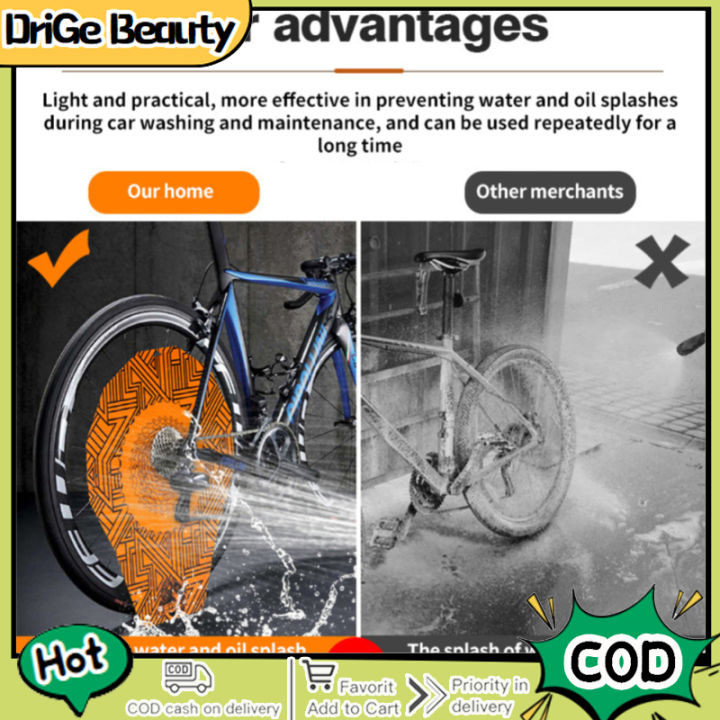 สต๊อกพร้อม-ดิสก์จักรยานซิลิโคนหุ้มเบรกมือจักรยานเสือภูเขาป้องกันมลพิษอุปกรณ์ซักล้างจักรยานเพื่อป้องกันขอบ