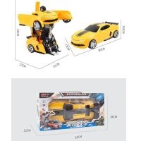 2023[ ปุ่มเดียวการเปลี่ยนรูป Bumblebee ] เซ็นเซอร์ท่าทางการควบคุมระยะไกลหม้อแปลงรีโมทคอนลรถชาร์จของเล่นหุ่นยนต์