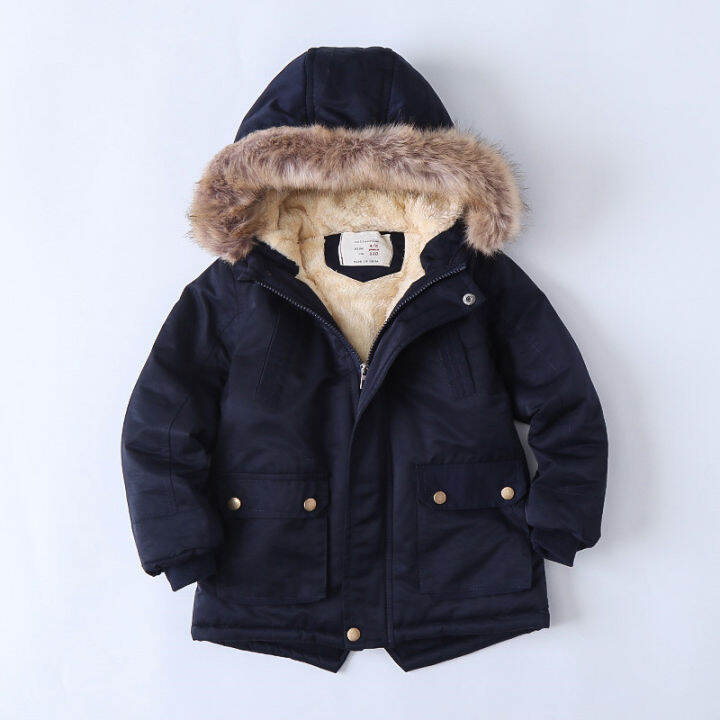 fleece-jacket-for-boys-amp-girls-cotton-winter-sport-jacket-amp-outwear-boys-cotton-padded-jacket-boys-girls-hooded-winter-warm-fur-coat