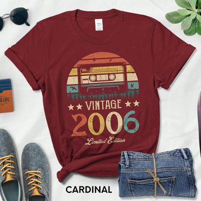 Vintage Limited Edition Cassette T-Shirt For Women 16 Year Old Birthday Party Fashion T-Shirt Gift 100% Cotton Gildan