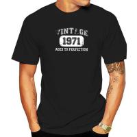 Vintage 1971 Birthday Gift 50 Years Old Born In 1971 T-Shirts for Men 100% Cotton Tee Shirt T Shirts Graphic Clothing
