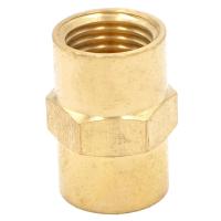 1/4" NPT Female Hex Nipple Reducer Brass Pipe Fitting Connector Adapter Water Gas Oil Fuel Max Pressure 1000 PSI Valves