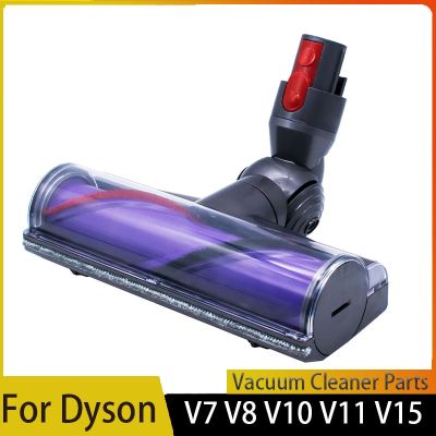 สำหรับ Dyson V7 V8 V11 V10 V15คาร์บอนไฟเบอร์ขับตรงเทอร์โบดูดหัวแปรงถูพื้นพรมมืออาชีพ