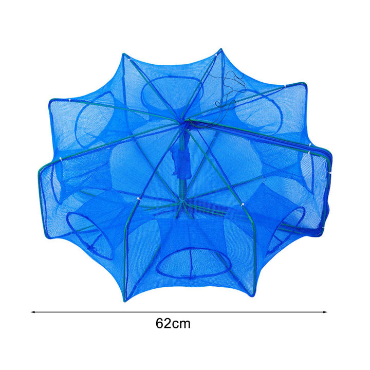 สเกลเมนท์-ตาข่ายกับดักปลาพับได้แบบพกพาตาข่ายดักสัตว์น้ำพับเก็บได้จับปลาได้มากขึ้นด้วยการจับปลาอีก6-8หลุมแบบหกเหลี่ยม-แปดเหลี่ยมที่ยุบได้เหมาะสำหรับการตกปลาใน-essential-กุ้งก้ามกราม